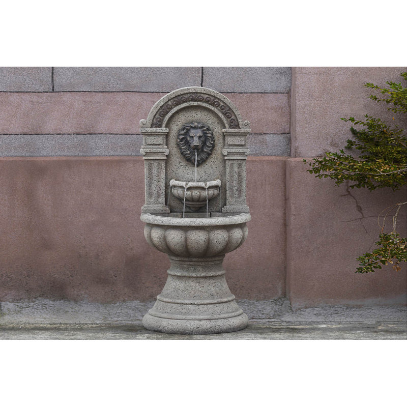 Jeco Inc. Resin/Fiberglass Classic Lion Head Fountain Wayfair